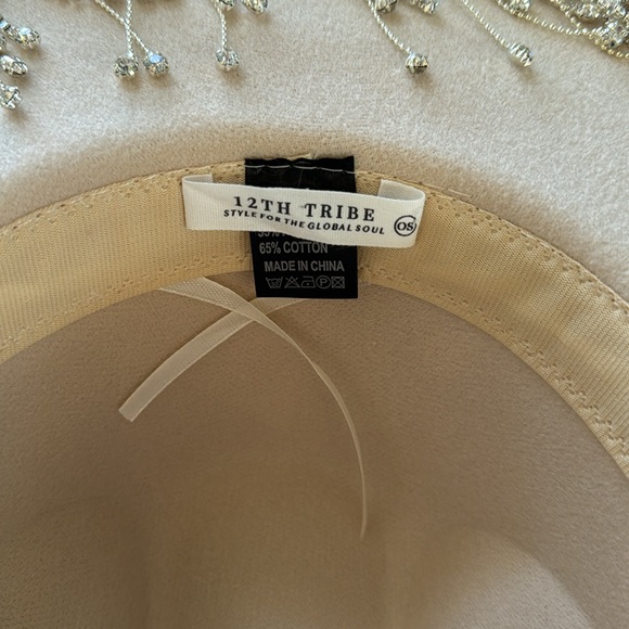 Rhinestone fringe cowgirl hat - Picture 4 of 8